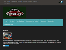 Tablet Screenshot of mcglynnsautomotiveservice.com